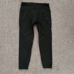 Sweaty Betty 7/8 Workout Leggings - size medium - olive